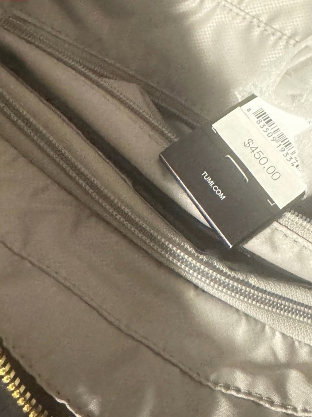 Tumi Cam Large Tote Black Nylon Tote with Leather Handles, bag, weekender - Picture 4 of 4